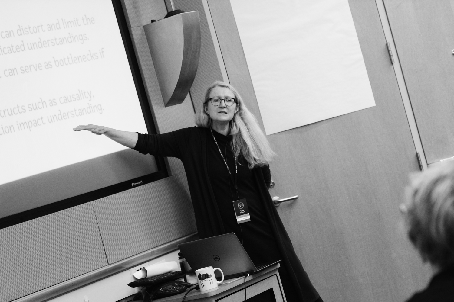Tina Grotzer at the Understanding session Participants.