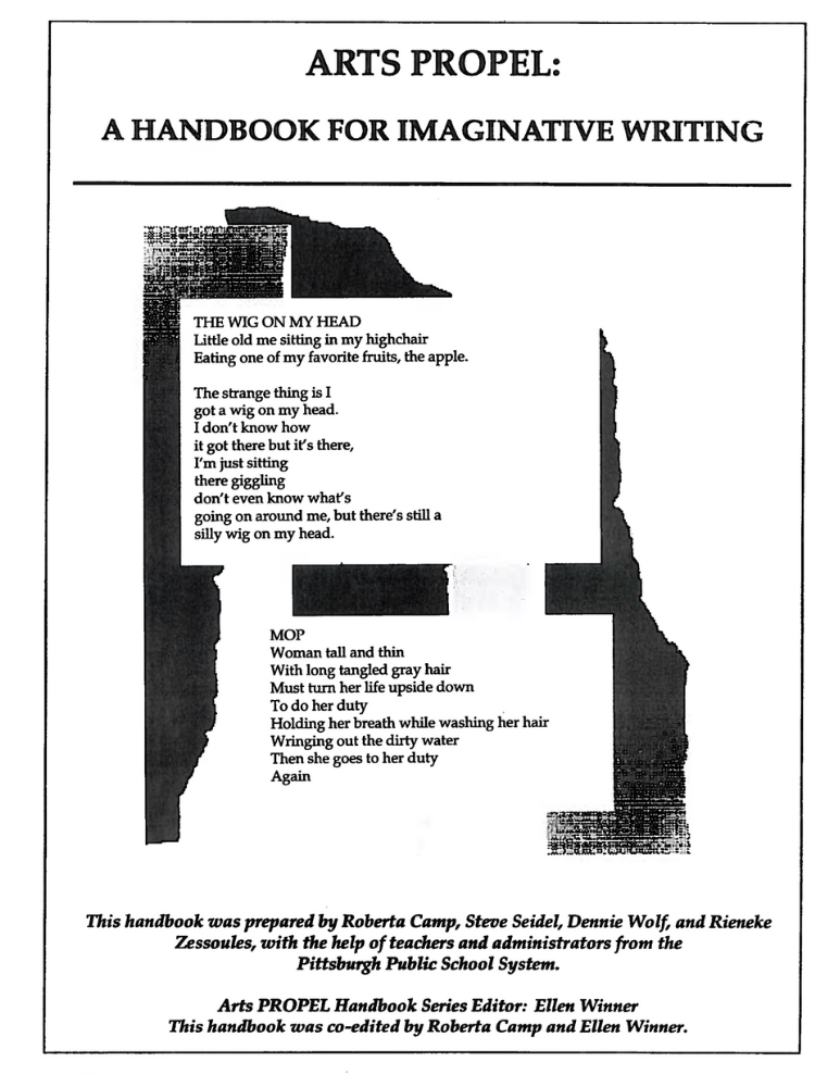 Arts PROPEL_ A Handbook for Imaginative Writing