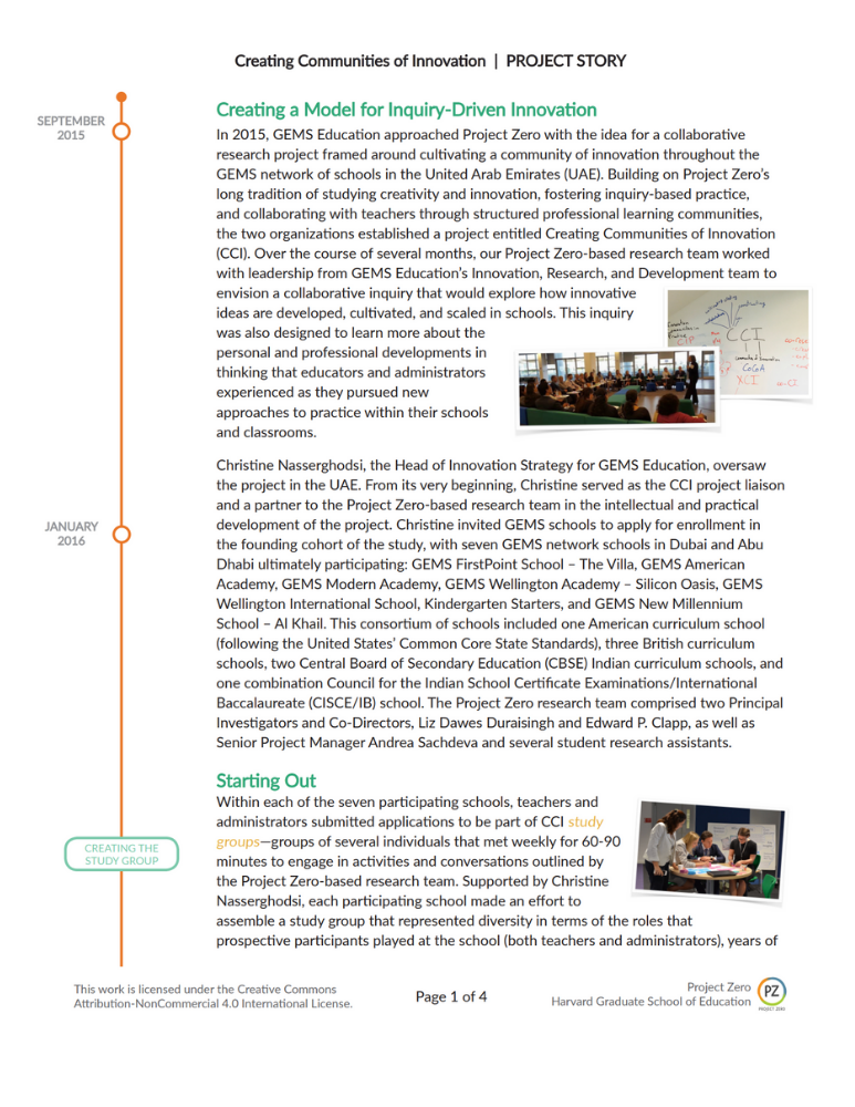 Creating Communities of Innovation_ Project Story