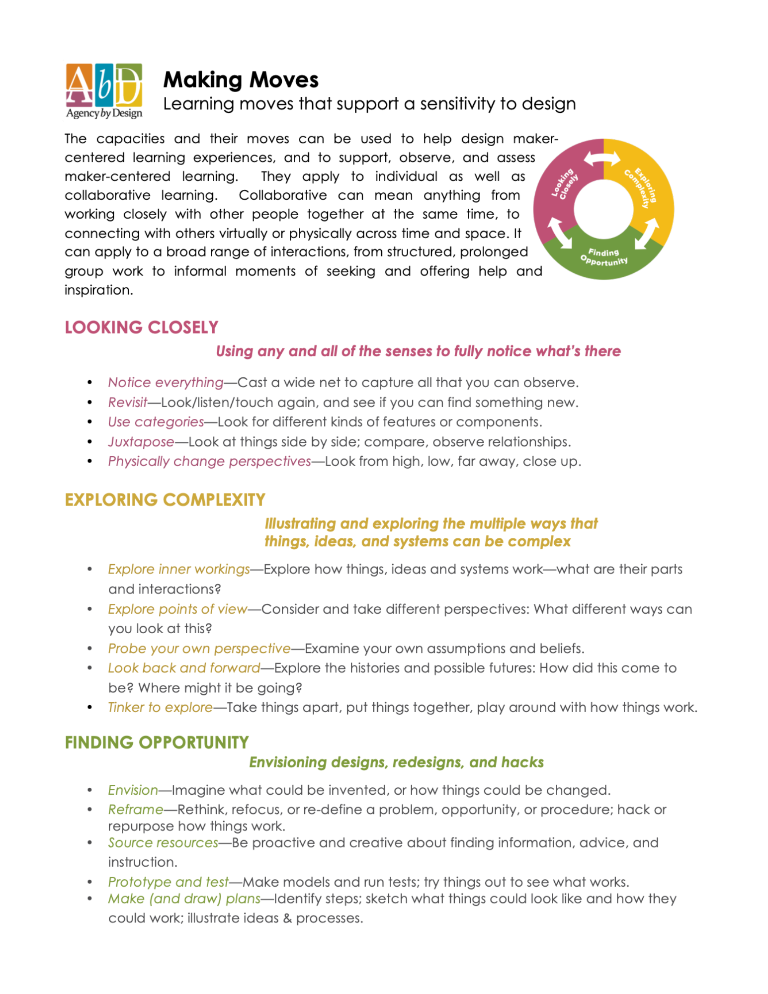 Making Moves_ One-Page Guide