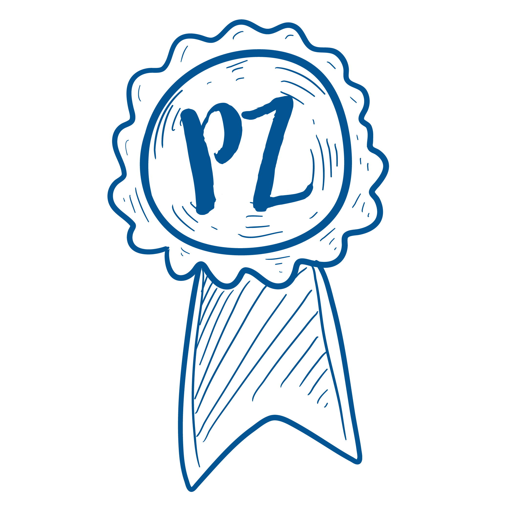 Ribbon with PZ in the middle