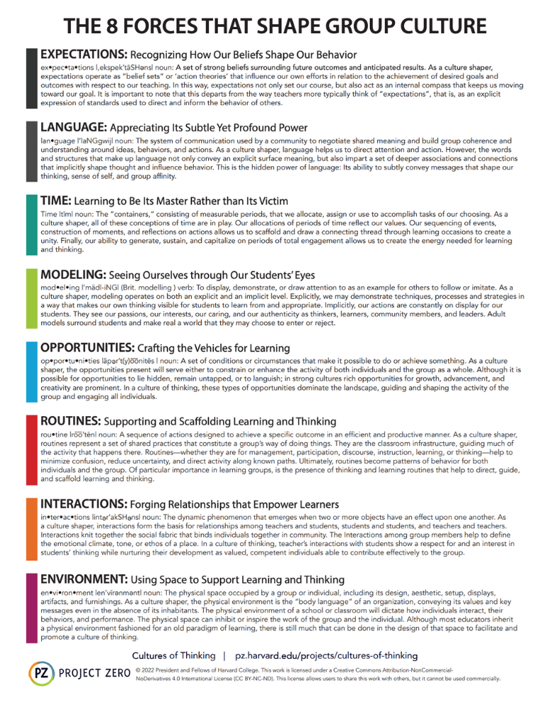 The 8 Forces that Shape Group Culture