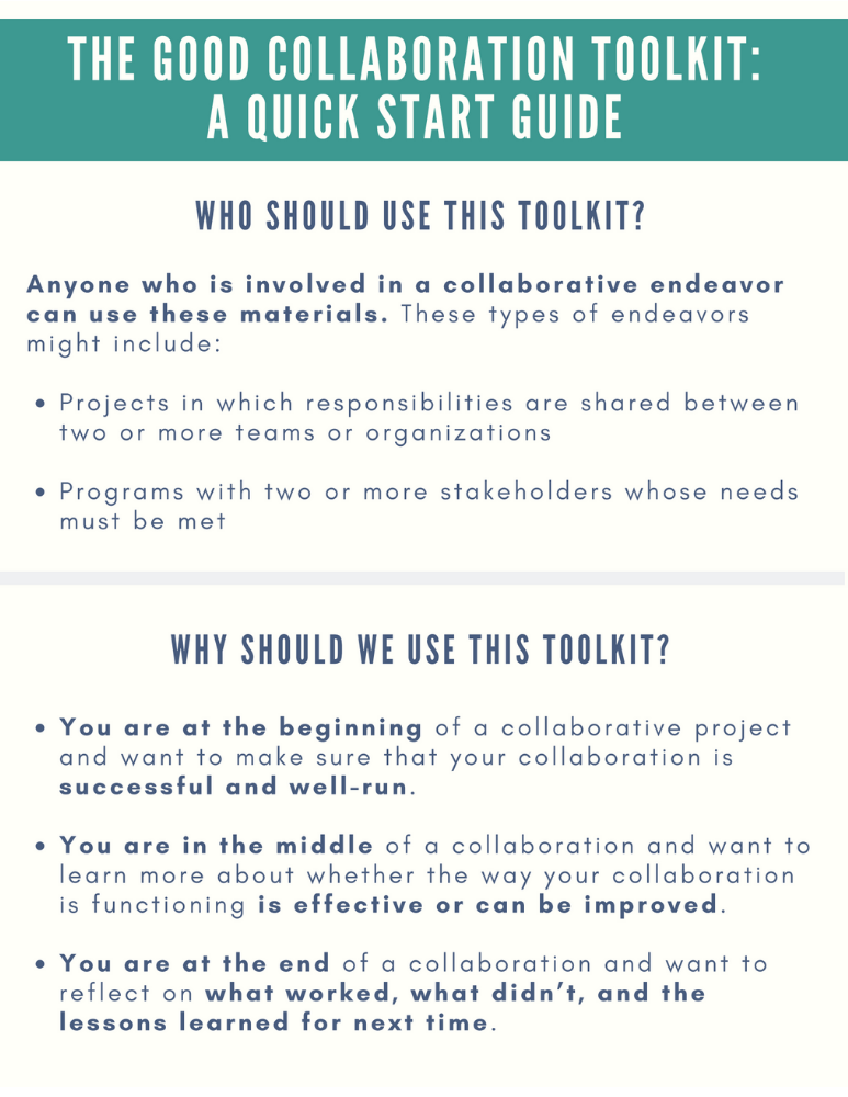 The Good Collaboration Toolkit