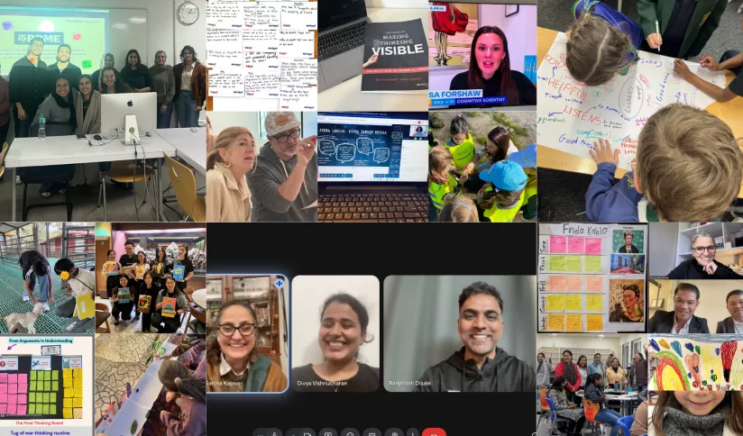 Collage of images of people